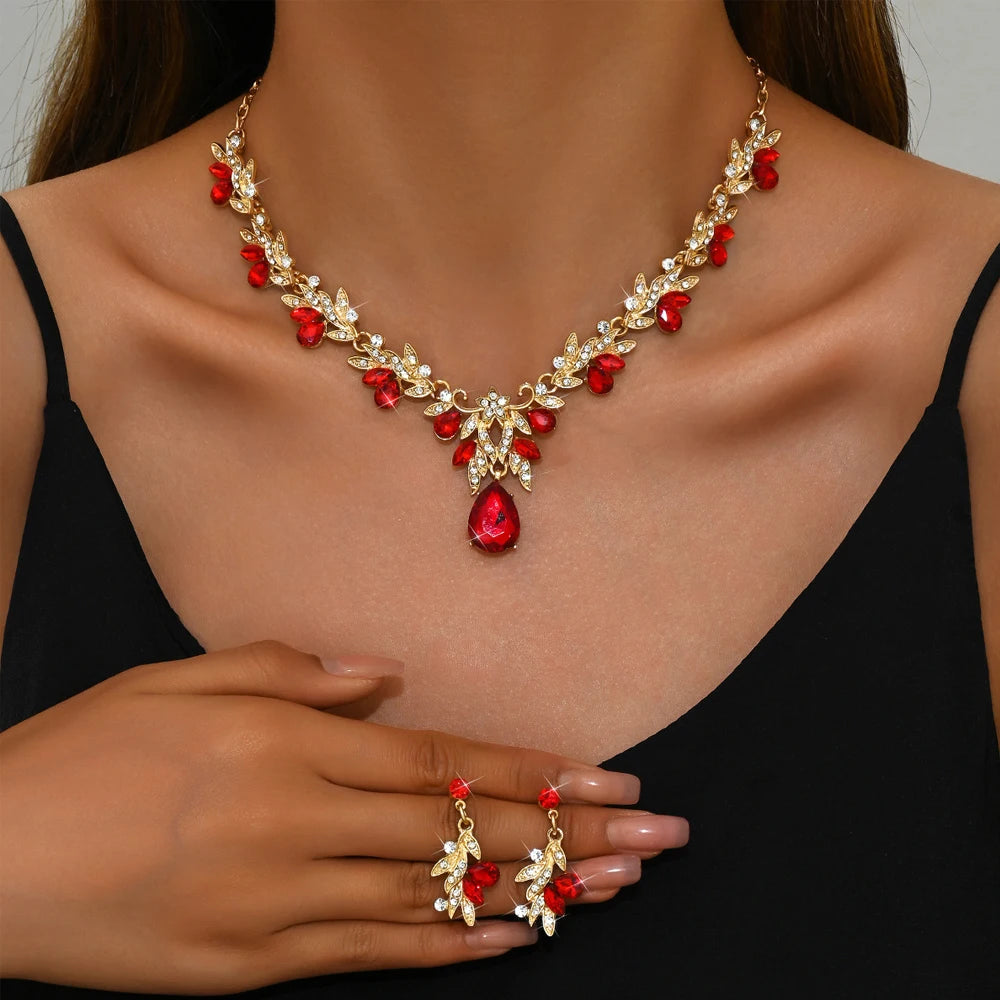 2025 Fashion Jewelry Set for Bridal Necklace Earrings set