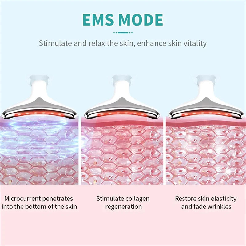7 Modes Neck Face Lift Neck Beauty DeviceSlim Massager Face Lifting Tightening Facial Wrinkle Remover Face Care Beauty Machine