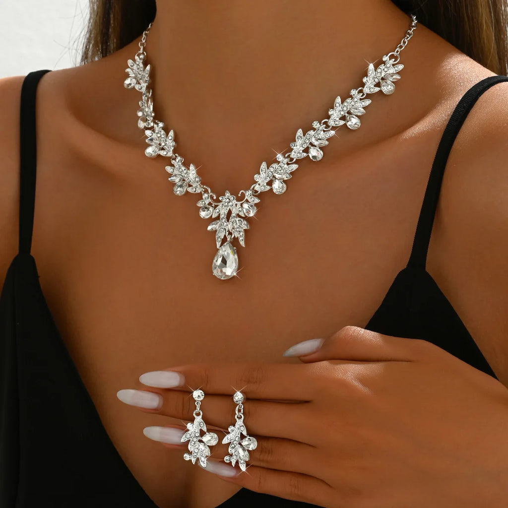 2025 Fashion Jewelry Set for Bridal Necklace Earrings set