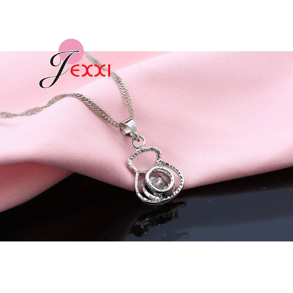 New Silver Sets Include Rhinestone Necklace Earrings P